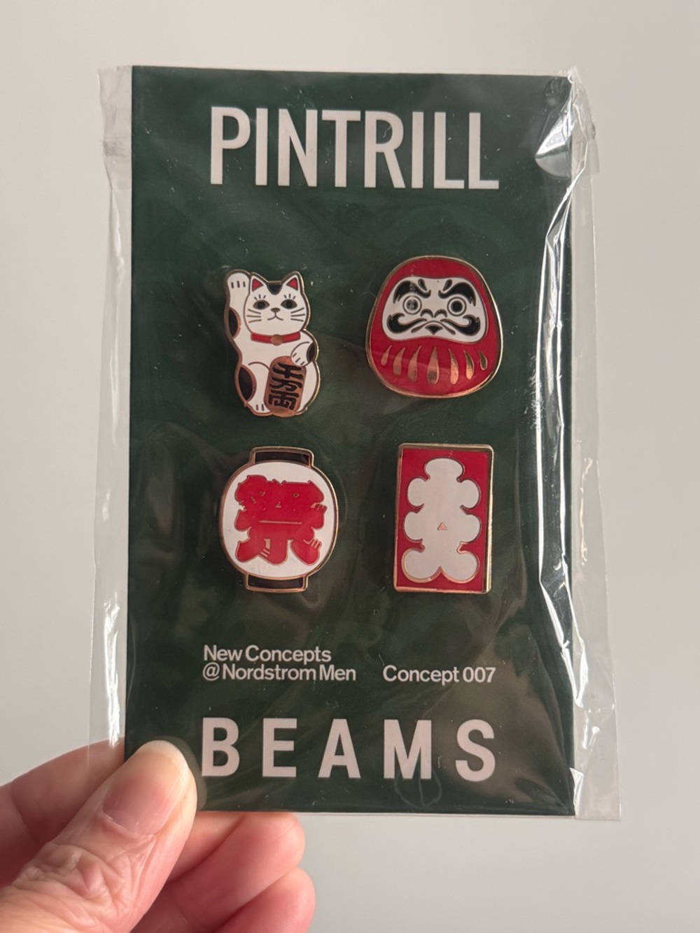 PINTRILL x BEAMS Japanese Motif Enamel Pin Set